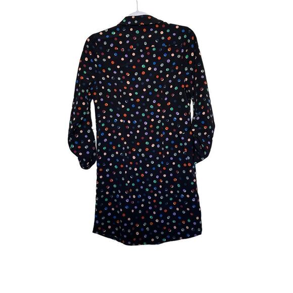 The Limited Ashton Polka Dot Shirt Dress Sz XS Multi Collared Buttoned‎ Preppy - Picture 2 of 7